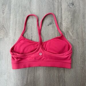 lululemon athletica Flow Y coral / pink Sports Bra